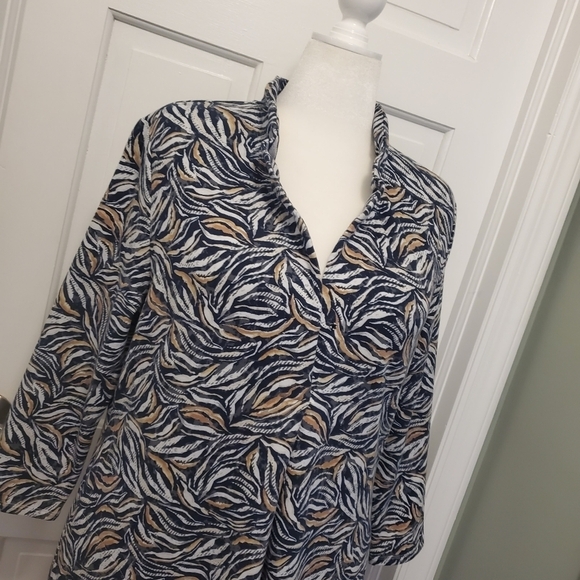 NWT NIC+ZOE Forest Fern Knit Dress Size PL, Retail $178, Business Casual - Picture 3 of 14